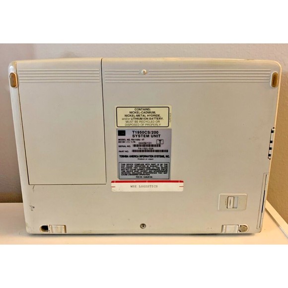 Vintage Toshiba Satellite Laptop - UNTESTED - T1950CS/200 PA1152U VT - FOR PARTS - Picture 9 of 14